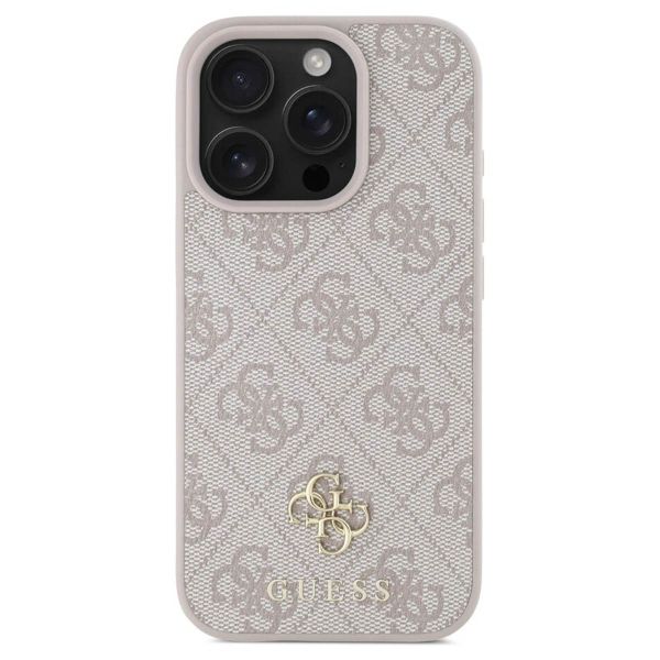 Guess Coque 4G Metal Logo MagSafe Apple iPhone 16 Pro Max - Rose