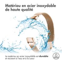 imoshion Bracelet magnétique milanais Fitbit Luxe - Taille M - Rose Doré