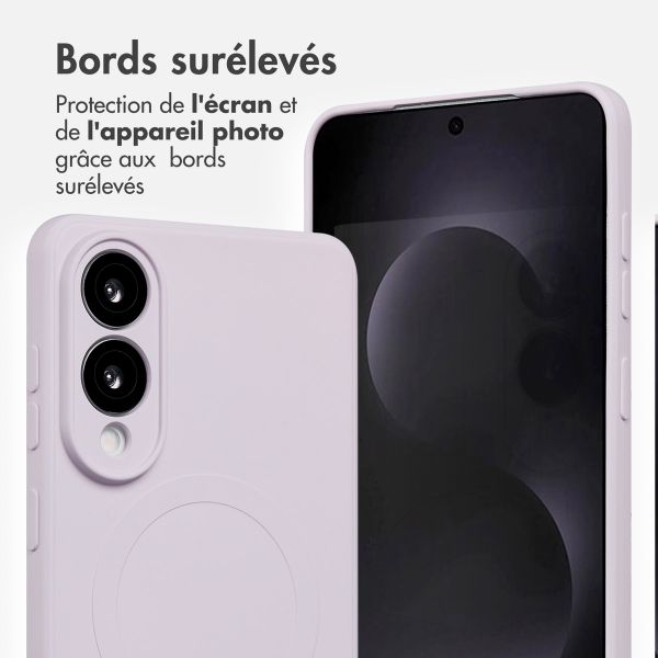 imoshion Coque Couleur avec MagSafe Samsung Galaxy S25 Edge - Violet