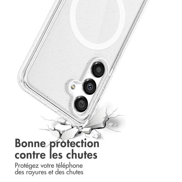 imoshion Coque Sparkle avec MagSafe Samsung Galaxy S25 - Transparent