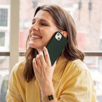 Accezz Coque Liquid Silicone Samsung Galaxy A55 - Forest Green