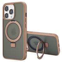 Accezz Coque Ring Stand avec MagSafe Apple iPhone 13 Pro Max - Brown