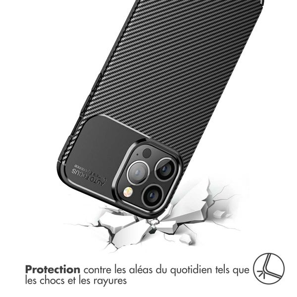 imoshion Coque silicone Carbon Apple iPhone 13 Pro Max - Noir