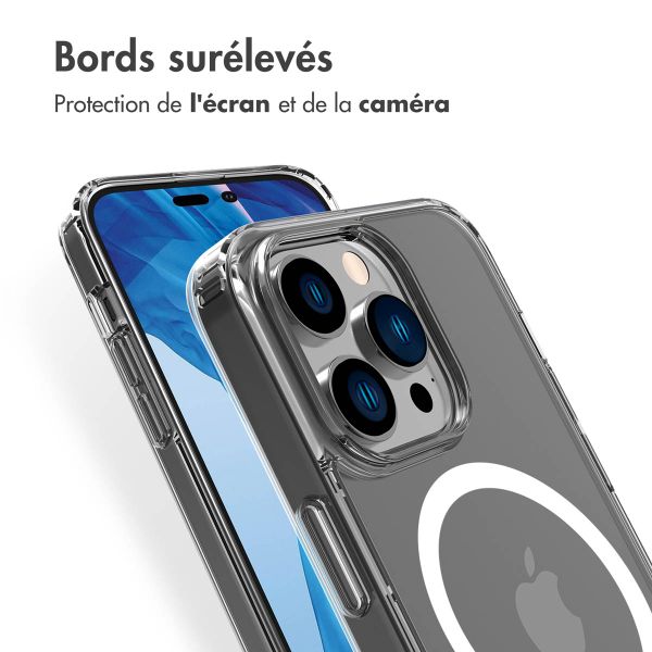 Accezz Coque Clear avec MagSafe iPhone 14 Pro - Transparent