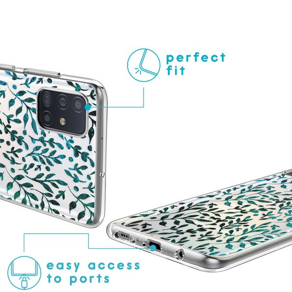 imoshion Coque Design Samsung Galaxy A51 - Feuilles - Vert