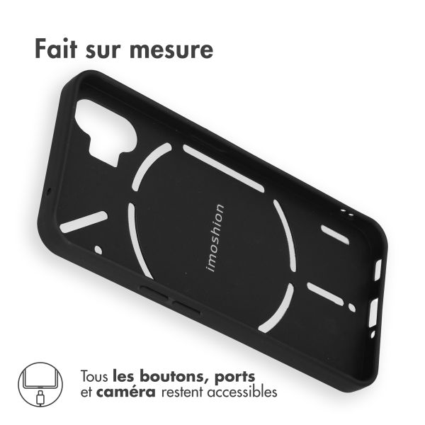 imoshion Coque Couleur Nothing Phone (1) - Noir