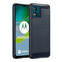 imoshion Coque Brushed Motorola Moto E13 - Bleu foncé