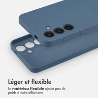 imoshion Coque Couleur avec MagSafe Samsung Galaxy S24 - Bleu foncé