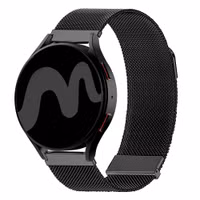 imoshion Bracelet magnétique milanais  - Connexion universelle 22 mm - Noir
