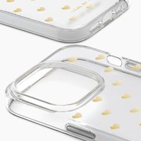 iDeal of Sweden Coque Clear iPhone 14 Pro - Golden Hearts