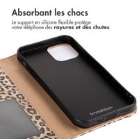 imoshion Étui de téléphone portefeuille Design iPhone 12 (Pro) - Leopard Mood