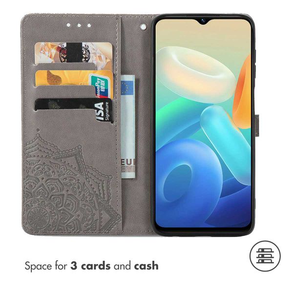 imoshion Etui de téléphone portefeuille Mandala Oppo A77 - Gris