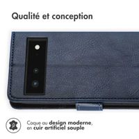 imoshion Étui de téléphone portefeuille Luxe Google Pixel 6 - Bleu foncé