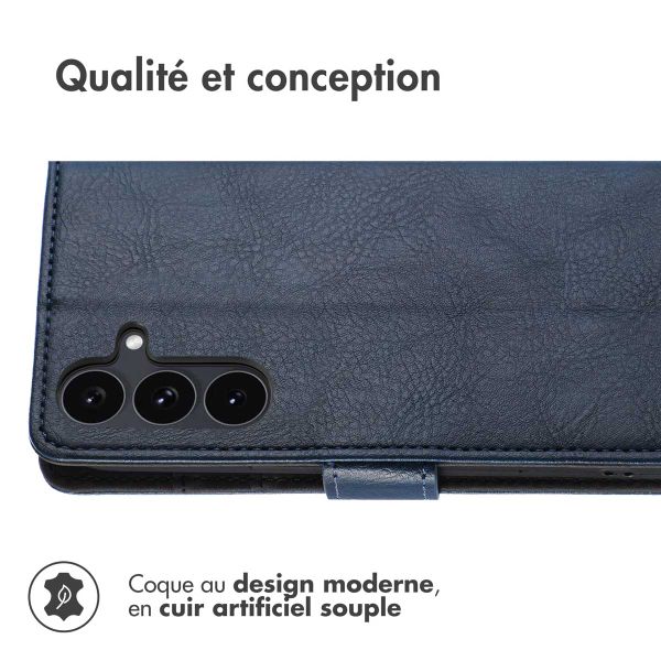 imoshion Étui de télephone portefeuille Samsung Galaxy S25 FE - Bleu foncé