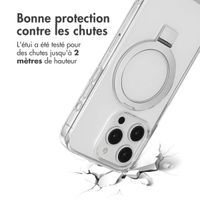 Accezz Coque Ring Stand avec MagSafe Apple iPhone 15 Pro - Transparent