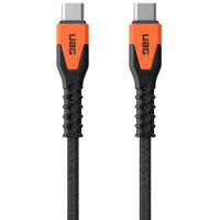 UAG Câble de charge USB-C vers USB-C avec cœur en Kevlar® - 1,5 mètre - Noir / Orange