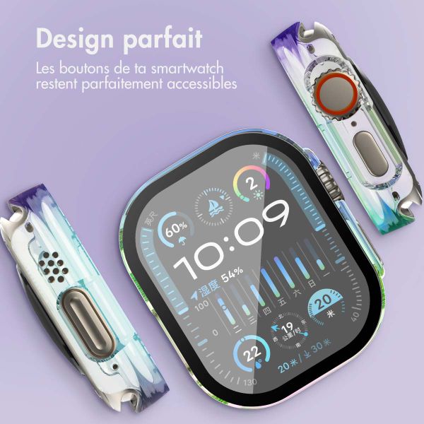 imoshion Coque rigide brillante à couverture complète Apple Watch Ultra / Ultra 2 / Ultra 3 - 49 mm - Pearlescent