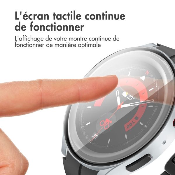 imoshion Coque rigide à couverture complète Samsung Galaxy Watch 6 - 44 mm - Argent