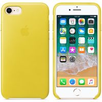 Apple Coque Leather iPhone SE (2022 / 2020) / 8 / 7 - Spring Yellow