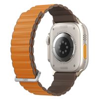 Uniq Bracelet Revix Premium Edition réversible Apple Watch Series 1 t/m 11 / SE / Ultra (44/45/46/49 mm) - Saffron Orange / Khaki