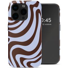 Selencia Coque arrière Vivid Apple iPhone 15 Pro - Dream Swirl Chocolate