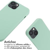 imoshion Coque en silicone avec cordon Apple iPhone 13 - Vert menthe