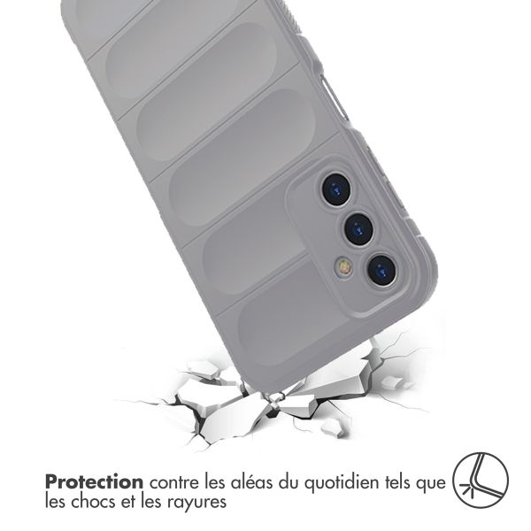 imoshion Coque arrière EasyGrip Samsung Galaxy A14 (5G/4G) - Gris