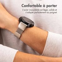 imoshion Bracelet QuickFit® Milanais  - Connexion Garmin 20 mm - Taille L/XL - Starlight