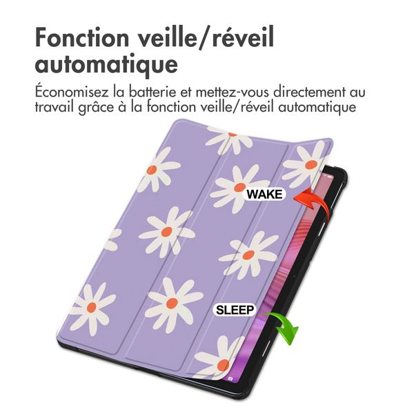 imoshion Coque tablette Design Trifold Lenovo Tab (2025) - Flowers Distance