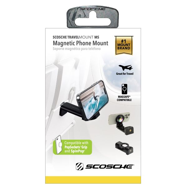 Scosche Travel Mount avec MagSafe – Support téléphone – Réglable – Magnétique – Noir