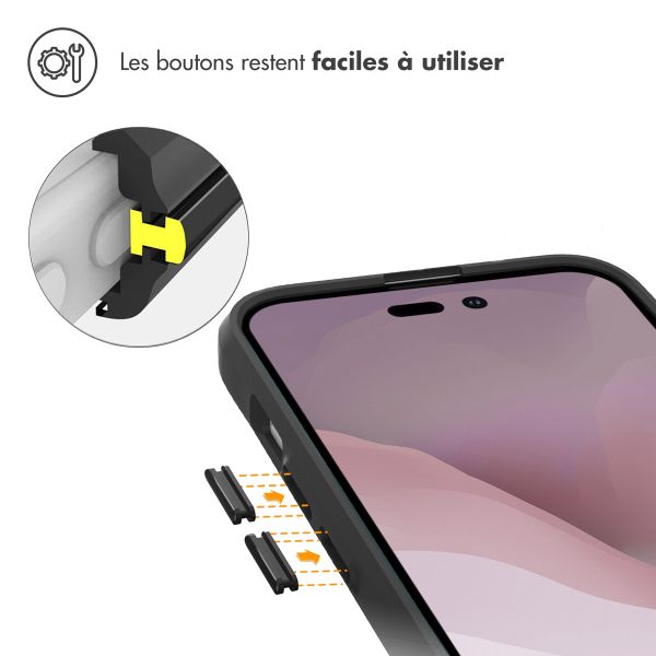 imoshion Rugged Hybrid Carbon Case Apple iPhone 14 Pro - Noir