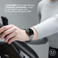 Selencia Bracelet magnétique en acier Samsung Galaxy Watch 7 40/44 mm - Argent