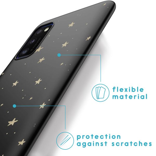 imoshion Coque Design Samsung Galaxy A41 - Etoiles / Noir