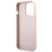 Guess Coque 4G Metal Logo Backcover Apple iPhone 13 Pro - Roze & Goud / Pink & Gold