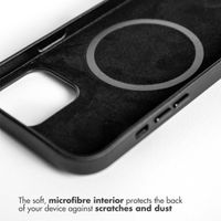 Accezz Leather Backcover avec MagSafe iPhone 14 Plus - Noir