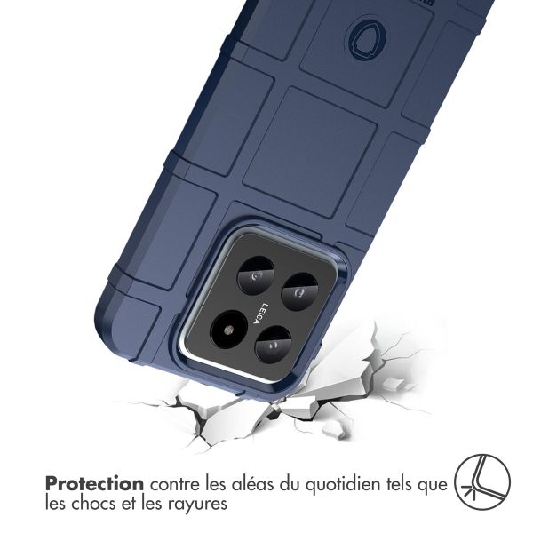 imoshion Coque Rugged Shield Xiaomi 14 - Bleu foncé
