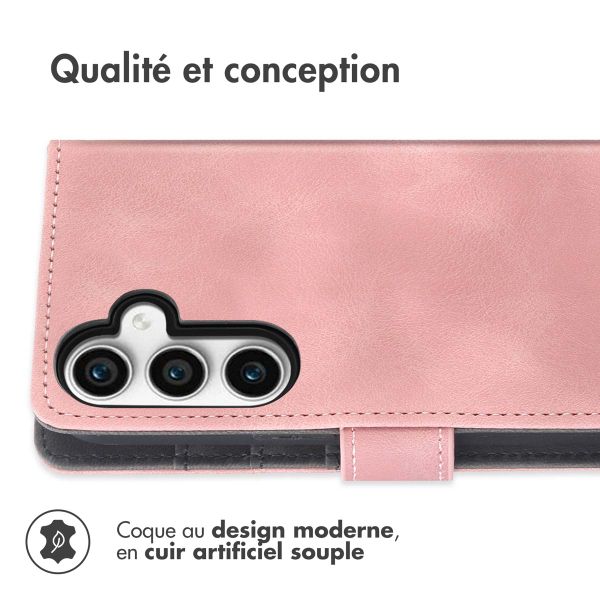 imoshion Etui de téléphone portefeuille avec cordon Samsung Galaxy S23 FE - Rose