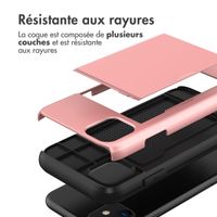 imoshion Coque arrière avec porte-cartes Apple iPhone 11 - Rose Doré