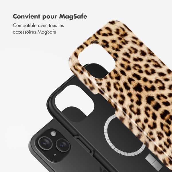 Selencia Coque arrière Vivid Tough avec MagSafe iPhone 15 - Wild Leo