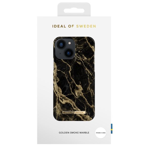 iDeal of Sweden Coque Fashion Apple iPhone 13 Mini - Golden Smoke Marble