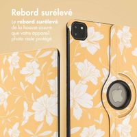 imoshion Coque tablette Design rotatif à 360° iPad Pro 13 (2024) M4 - Yellow Flowers