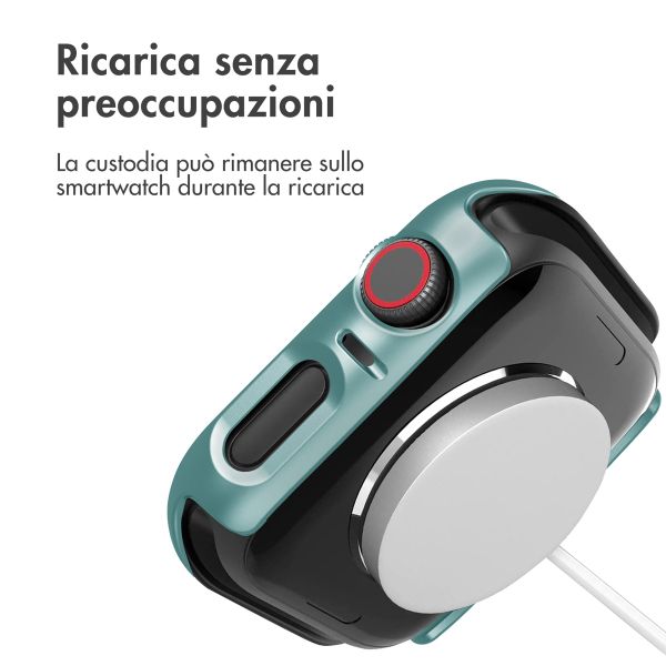 imoshion Coque rigide à couverture complète Apple Watch 4 / 5 / 6 / SE - 44 mm - Vert foncé