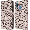 imoshion Étui de téléphone portefeuille Design Samsung Galaxy A40 - Black And White Dots