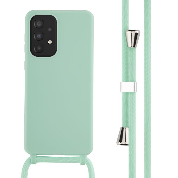 imoshion ﻿Coque en silicone avec cordon Samsung Galaxy A33 - Menthe verte