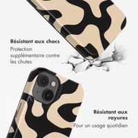 Selencia Coque arrière Vivid avec MagSafe Apple iPhone 14 - Art Wave Black