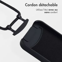 imoshion Coque arrière Color avec cordon amovible et MagSafe Apple iPhone 14 - Noir