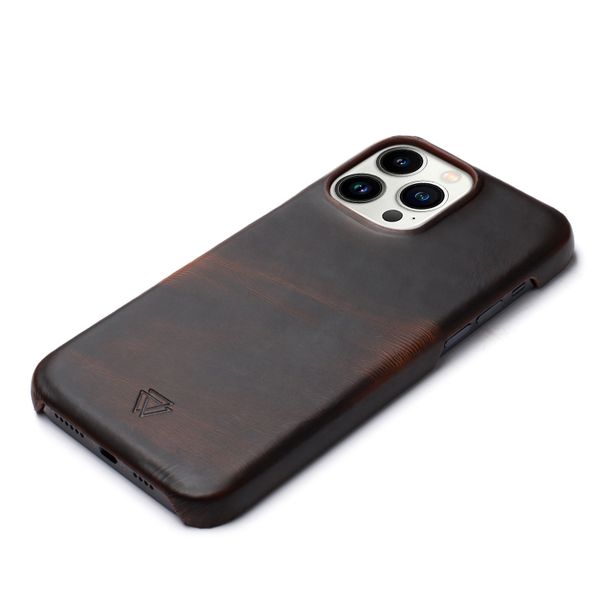 Wachikopa Coque Full Wrap iPhone 13 Pro - Dark Brown