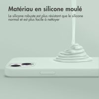 Accezz Coque Liquid Silicone Apple iPhone 12 (Pro) - Sky Blue