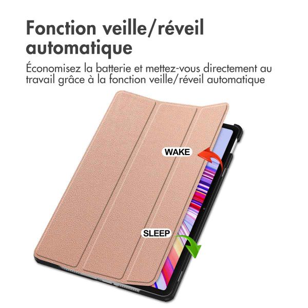 imoshion Coque tablette Trifold  Xiaomi Redmi Pad Pro / POCO Pad - Rose Dorée