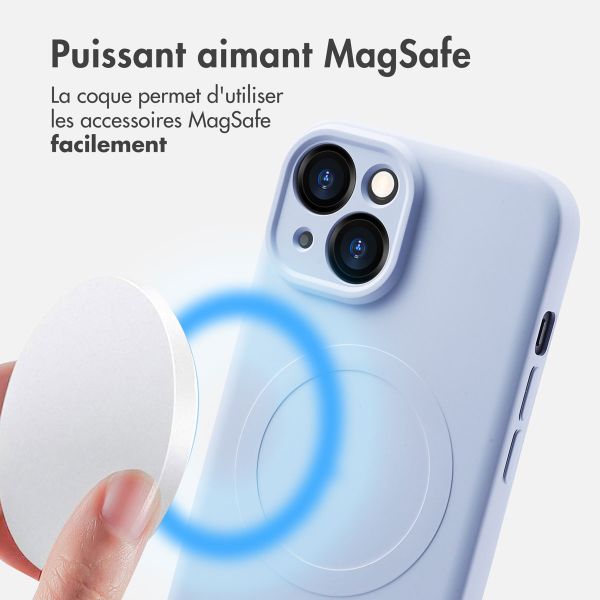 imoshion Coque Couleur avec MagSafe Apple iPhone 15 - Lila
